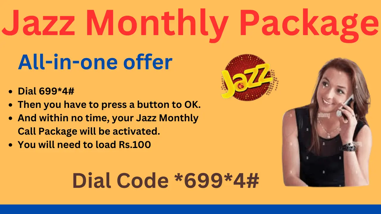 Jazz Monthly Call Package All In One New Big Offers 2024-25