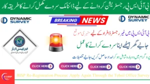 BISP Re-Registration Process: Apply Again Through Tehsil Office Survey