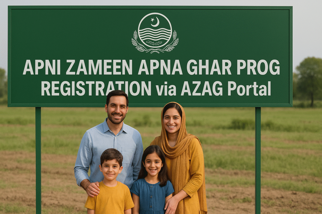 Apni Zameen Apna Ghar Program Registration via AZAG Portal for Free 3 Marla Plot – Step-by-Step Guide