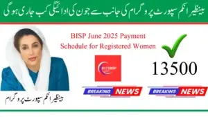 BISP June 2025 Payment Schedule for Registered Women – Complete Guide & Updates
